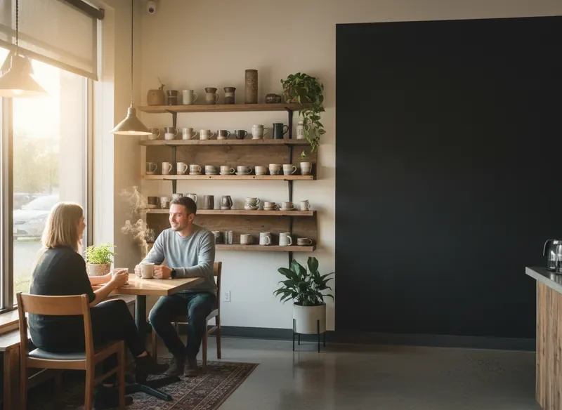 Welcoming interior of Roast & Roll coffee shop in Colorado